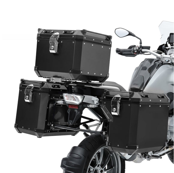 BMW R1200GS R1250GS 2013-2022  Aluminum Panniers Luggage Cases & Mounts Black